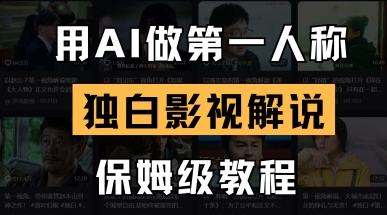 用AI做第一人称独白影视解说，手把手教学，保姆级教程-寻风互联