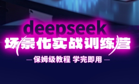 DeepSeek场景化实战训练营，保姆级教程，学完即用，手把手教你用DeepSeek提升效率-寻风互联